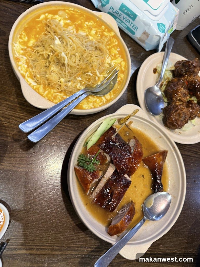 Dining Table with Chinese Dishes