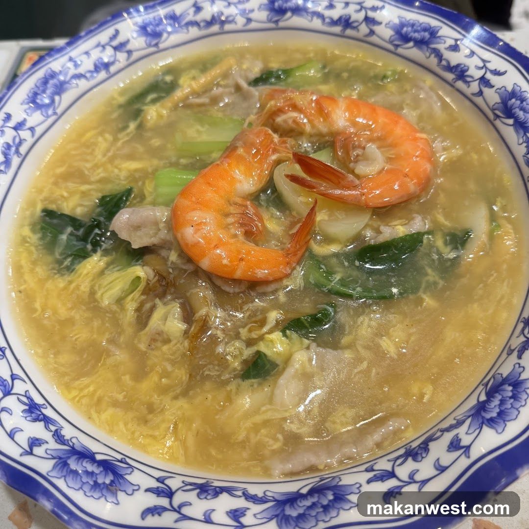 Shrimp Soup with Egg Drop