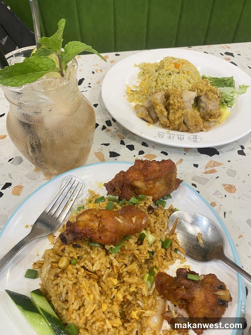 Fried Chicken and Fried Rice Meal