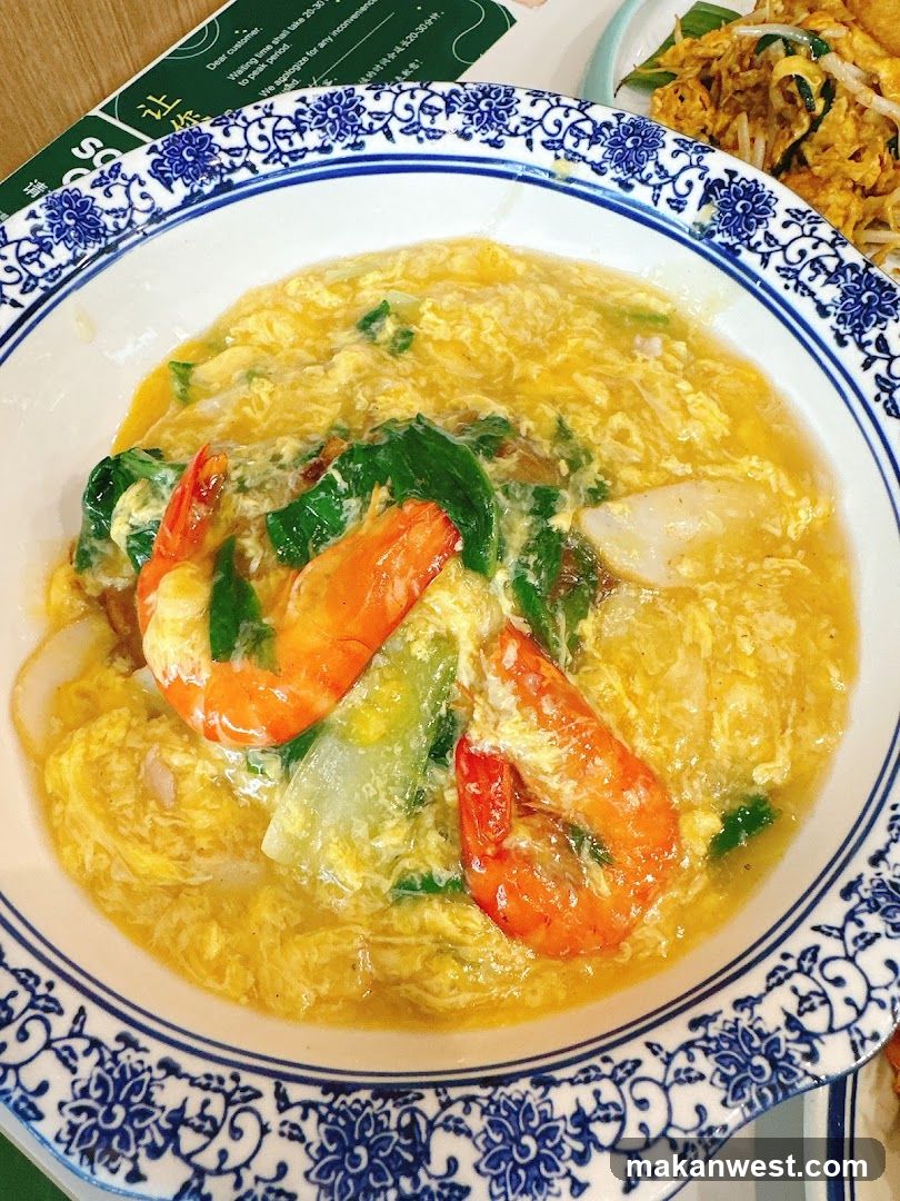 Shrimp Egg Drop Soup with Greens