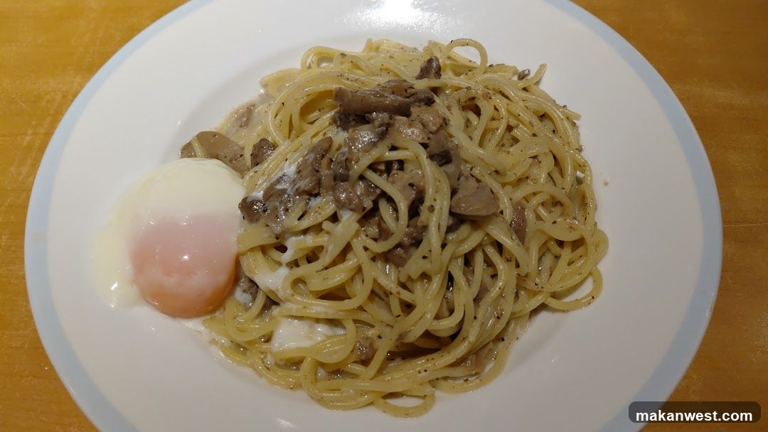 Spaghetti with Mushroom and Egg