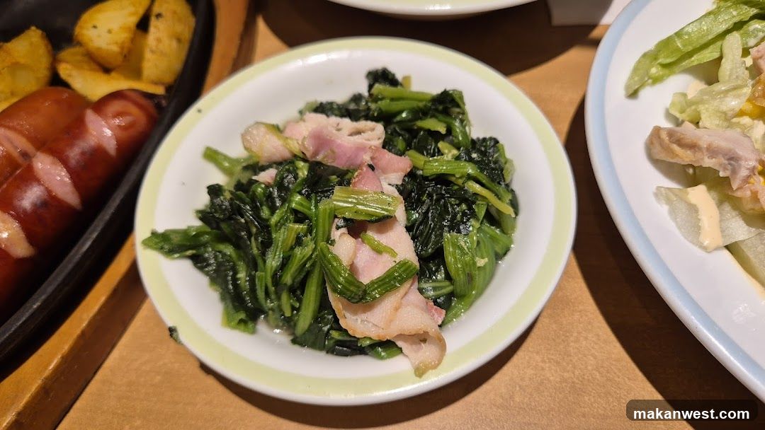 Stir-fried Greens with Bacon