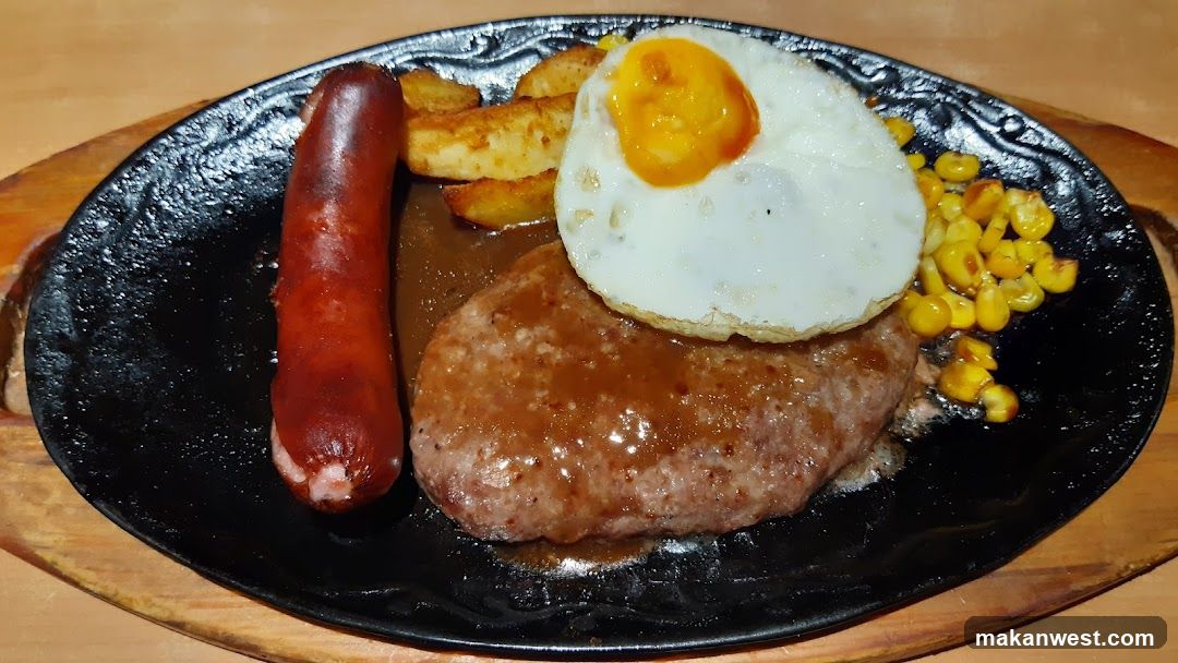 Sausage and Steak Plate with Fried Egg