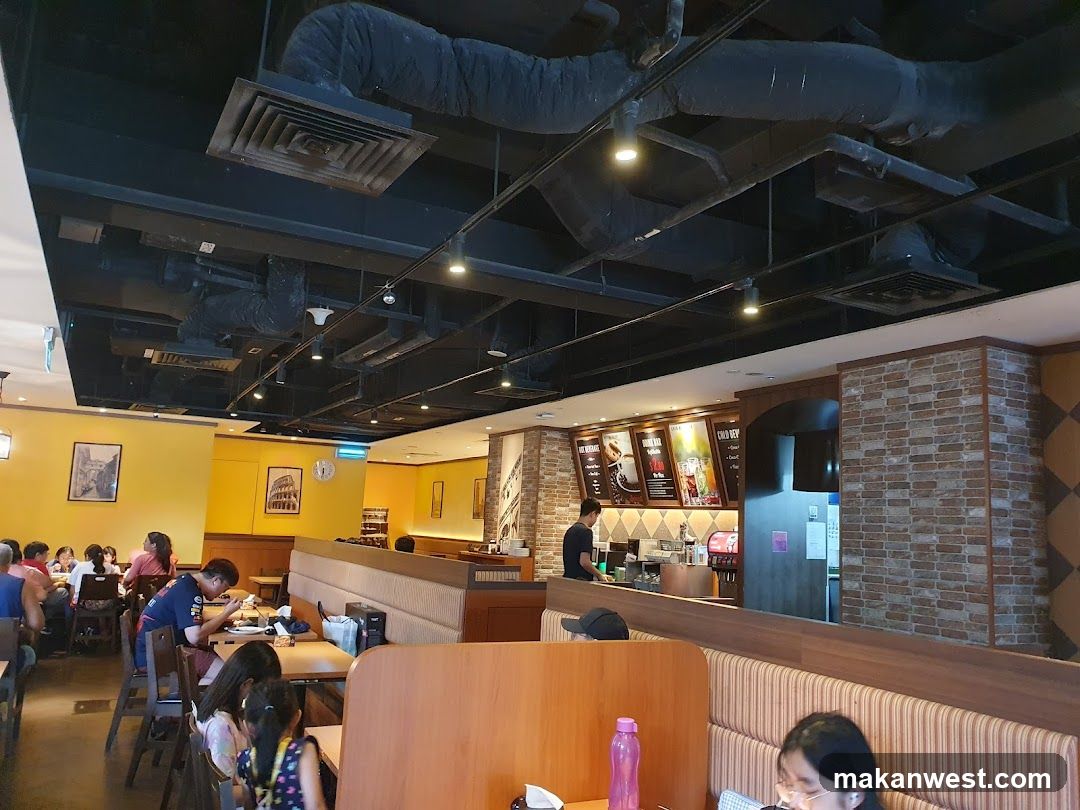 Restaurant Interior with Diners and Staff