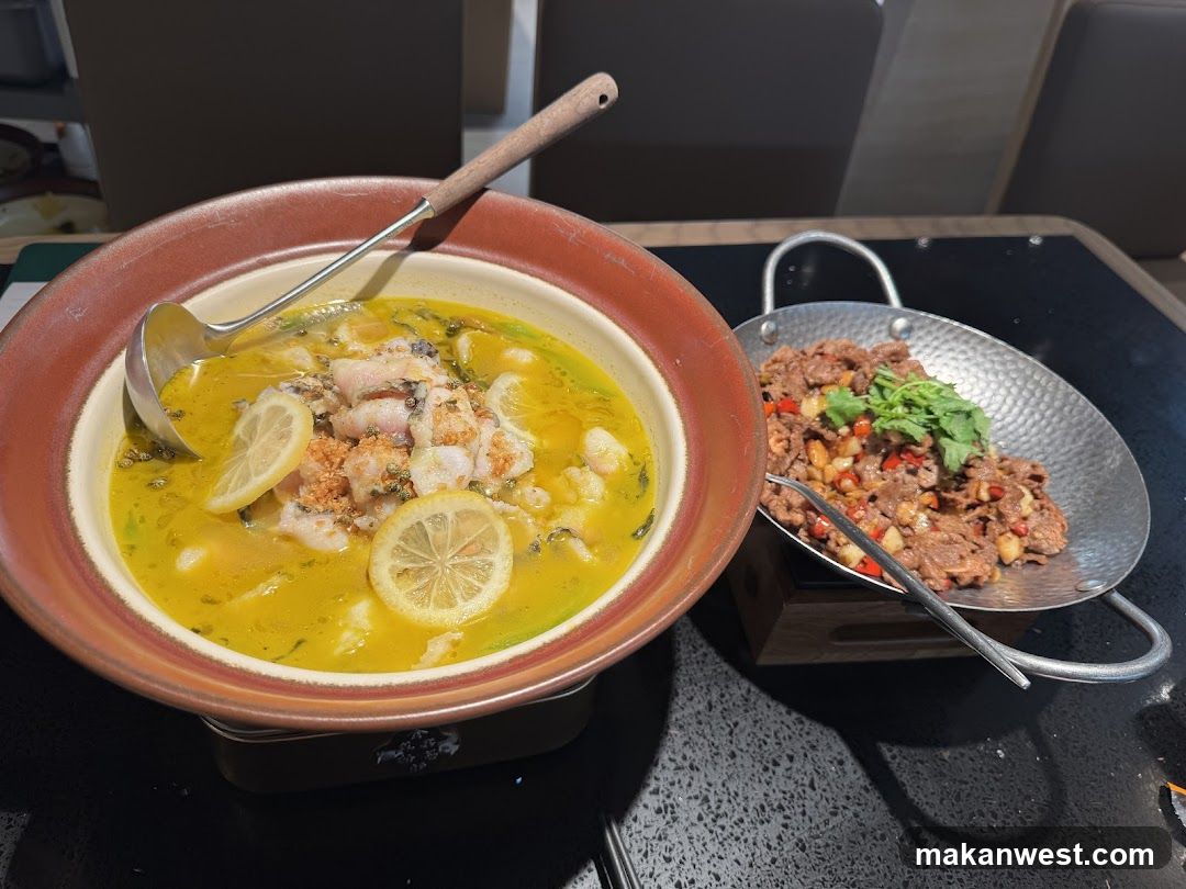Dishes on a table
