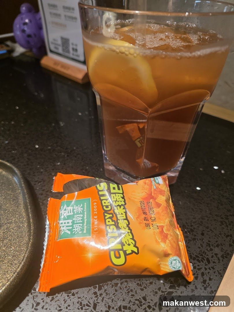 Snack and Drink on Table