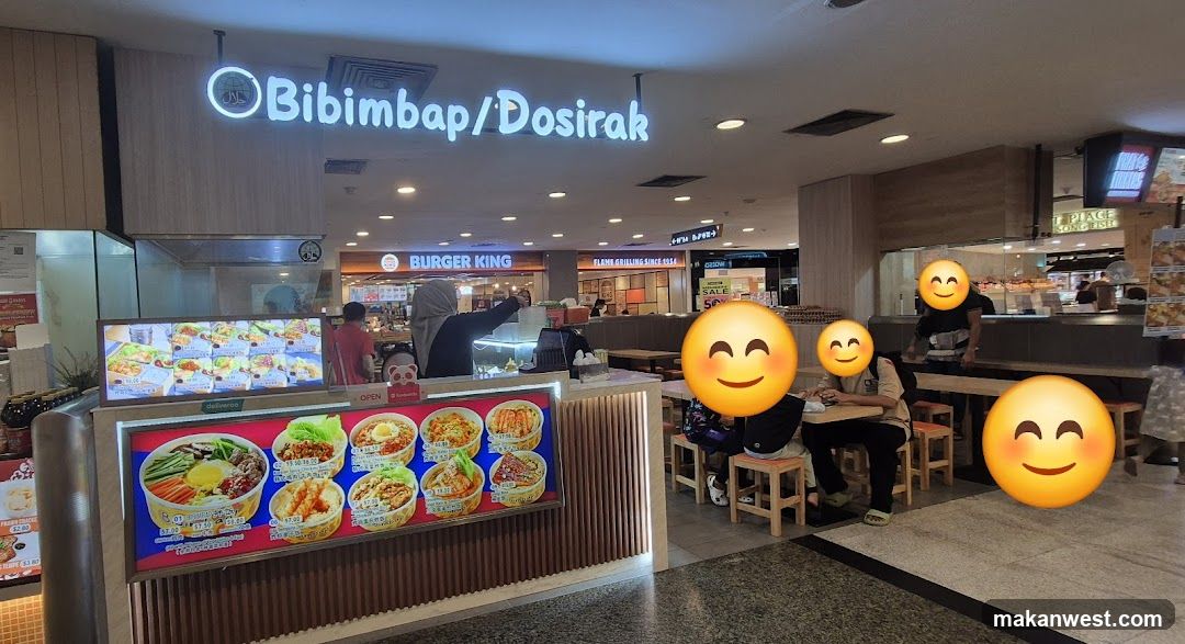 Food Court Interior with Bibimbap/Dosirak and Burger King