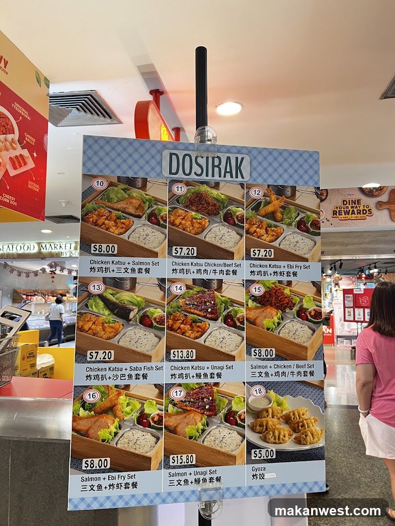 Dosirak Menu Board