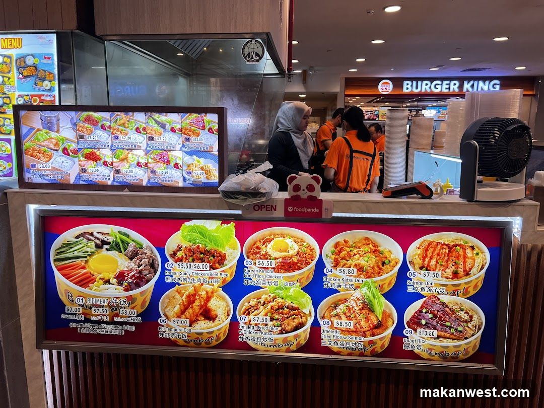 Food Stall Interior with Menu Display