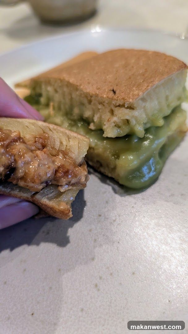 Matcha Cake with Peanut Butter