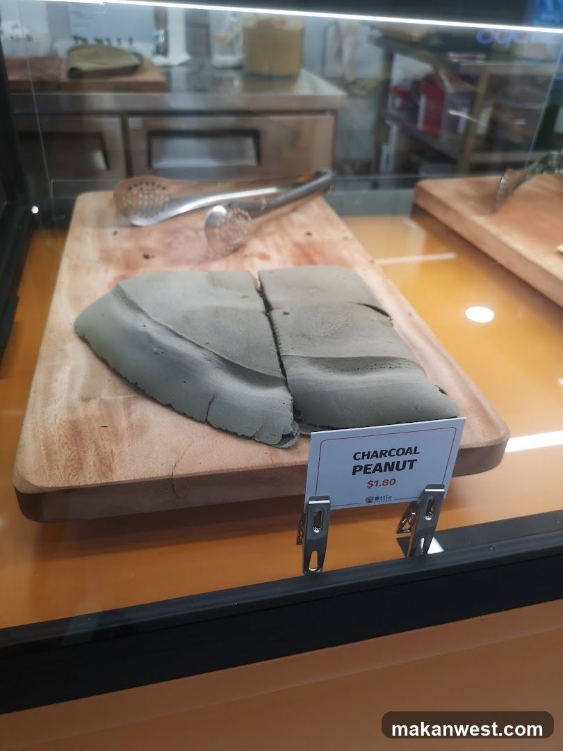 Charcoal Peanut Dessert Display