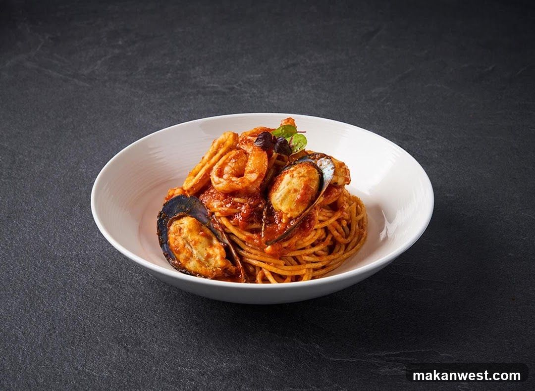 Seafood Pasta with Mussels and Shrimp