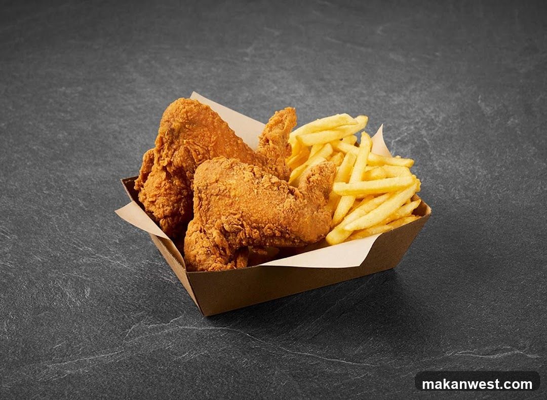 Fried Chicken and Fries Meal
