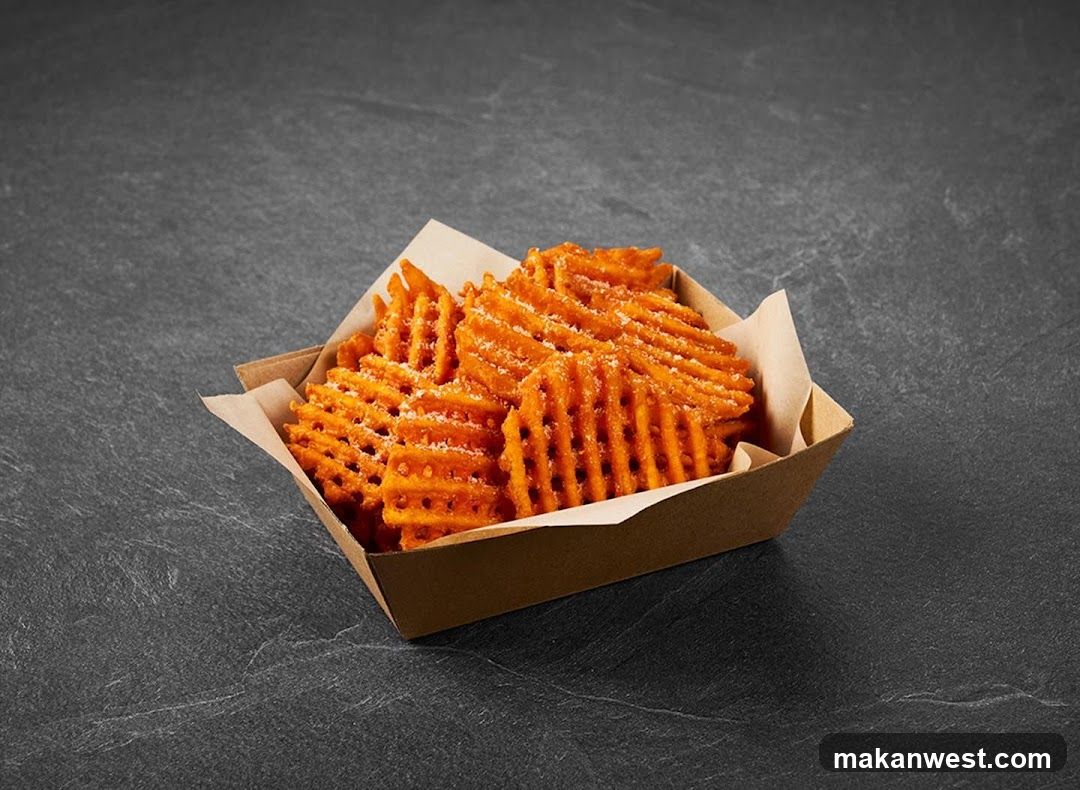 Waffle Fries in Paper Basket