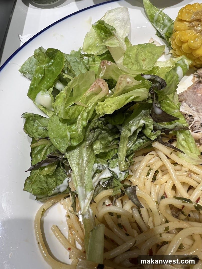 Salad and Pasta Dish