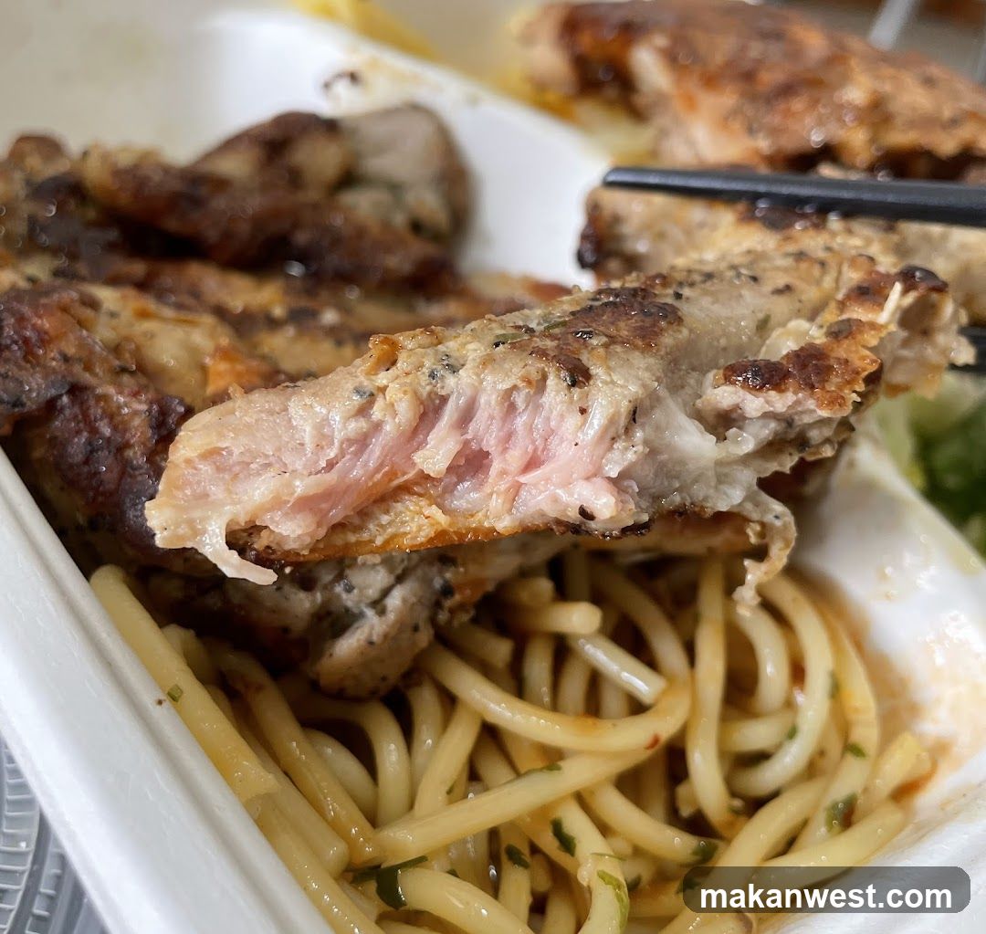 Grilled Chicken with Noodles
