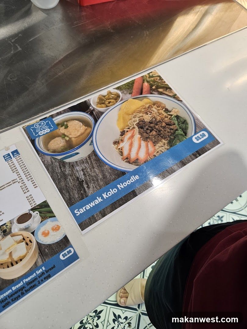 Food Menu Display on Table