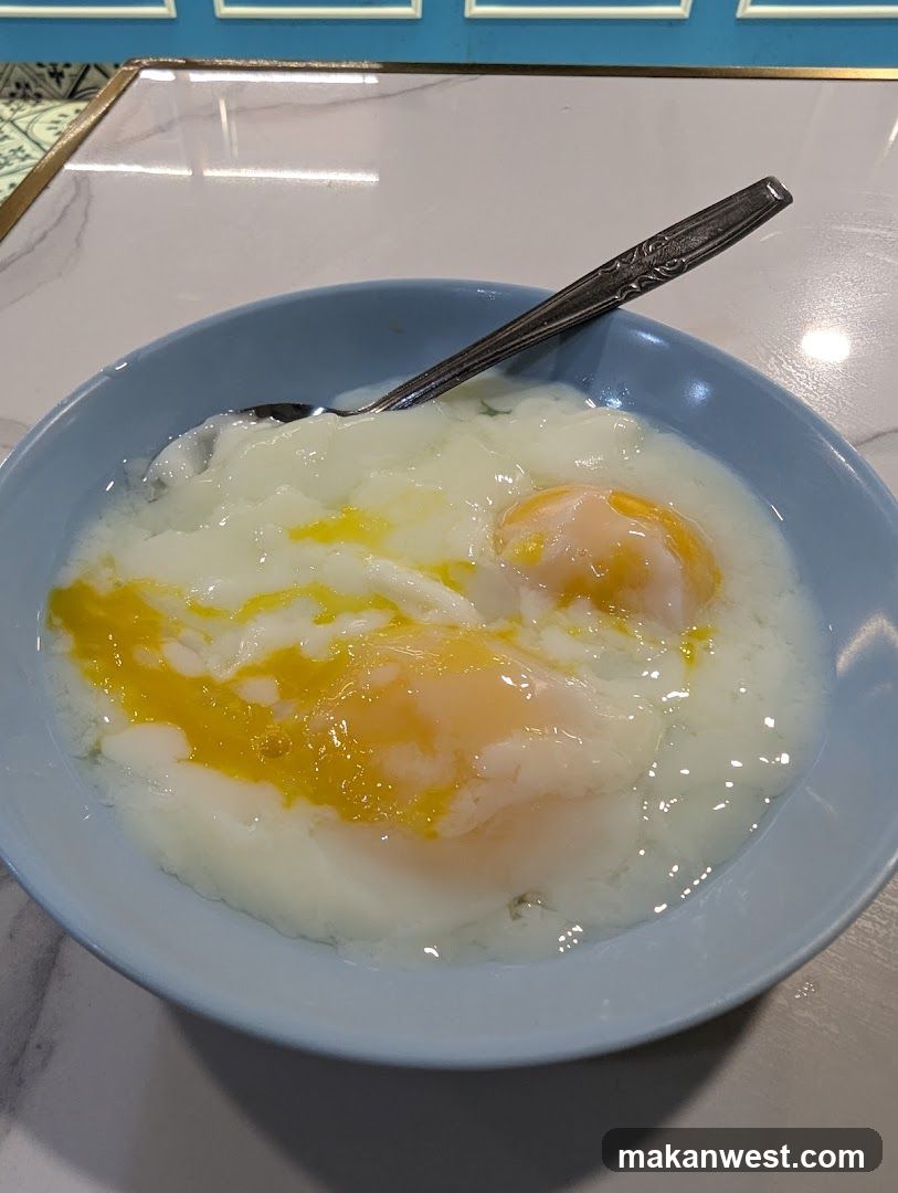 Egg in Porridge Dish