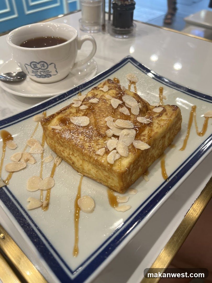 French Toast with Almonds and Caramel