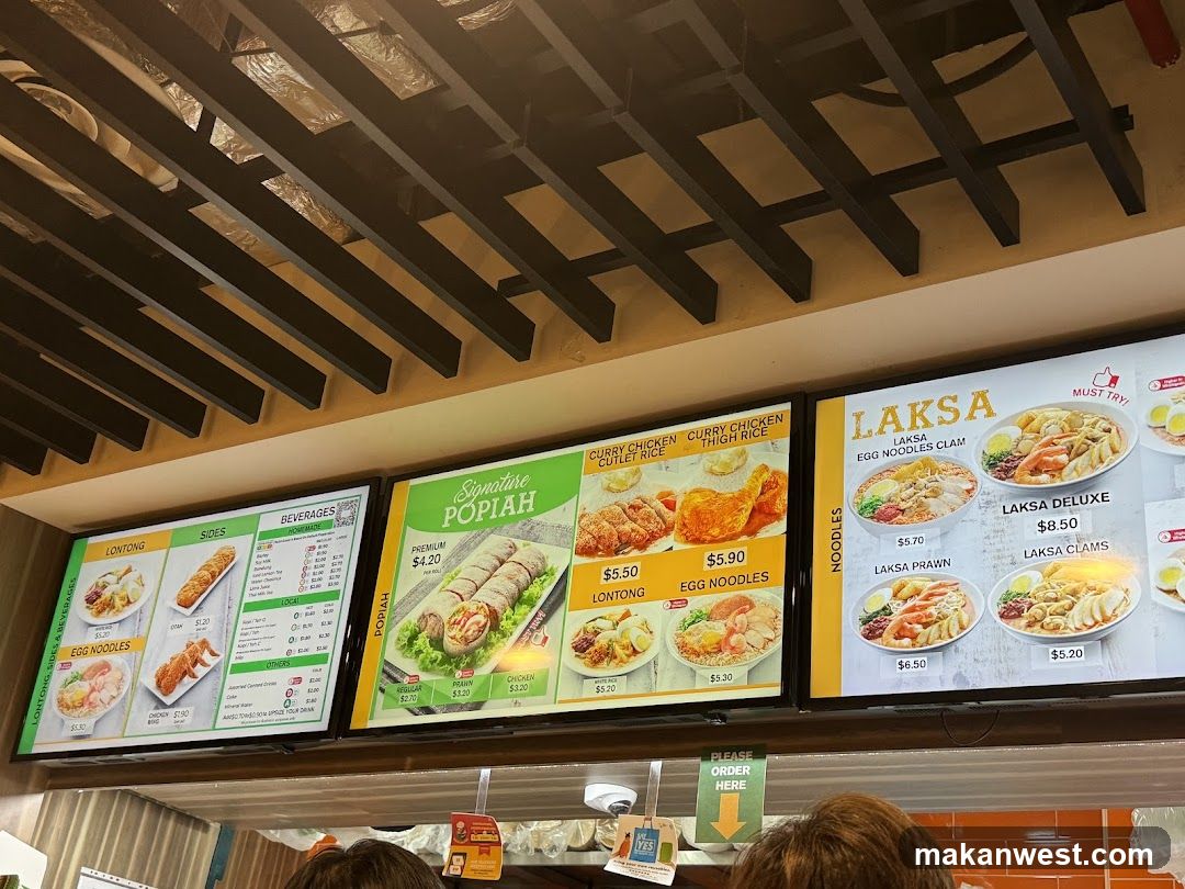 Food Court Menu Board Display
