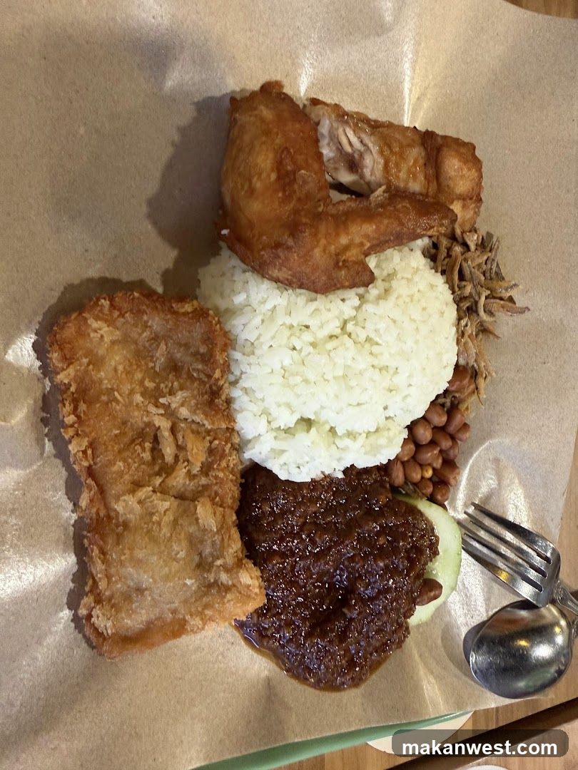Fried Chicken and Rice Plate