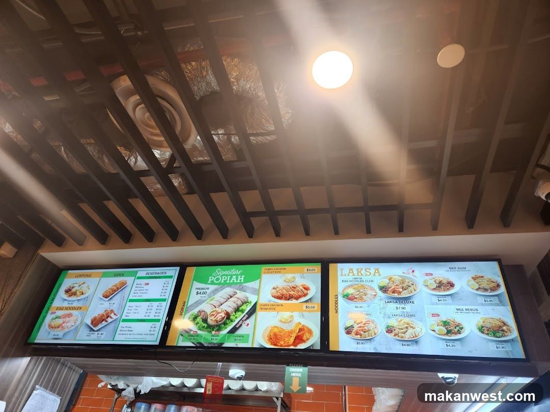 Asian Food Menu Board
