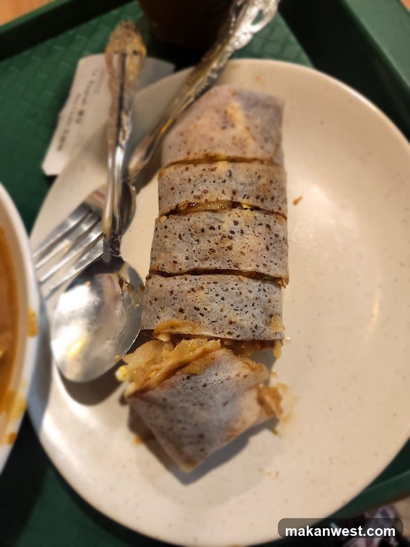 Sliced Crepe Roll with Fillings