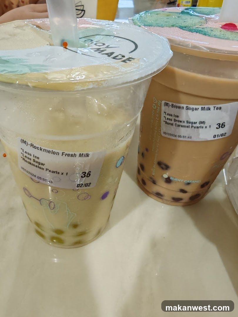 Boba Milk Tea Drinks