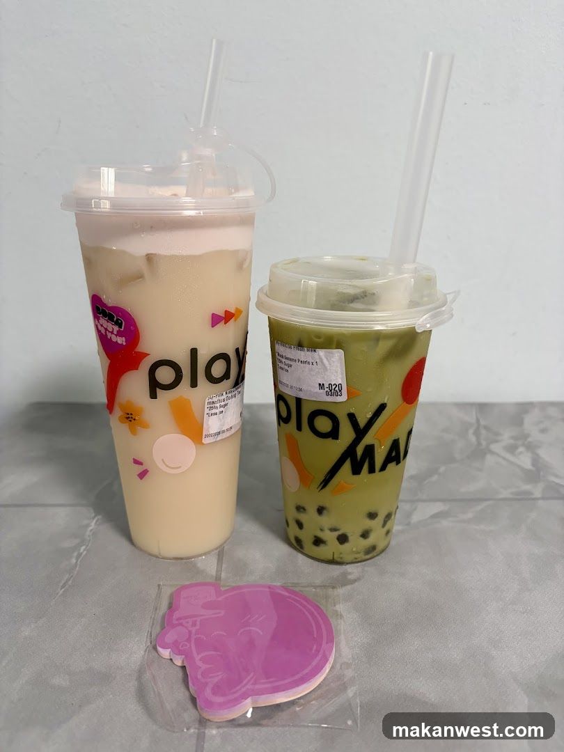 Boba Tea Drinks with Merchandise