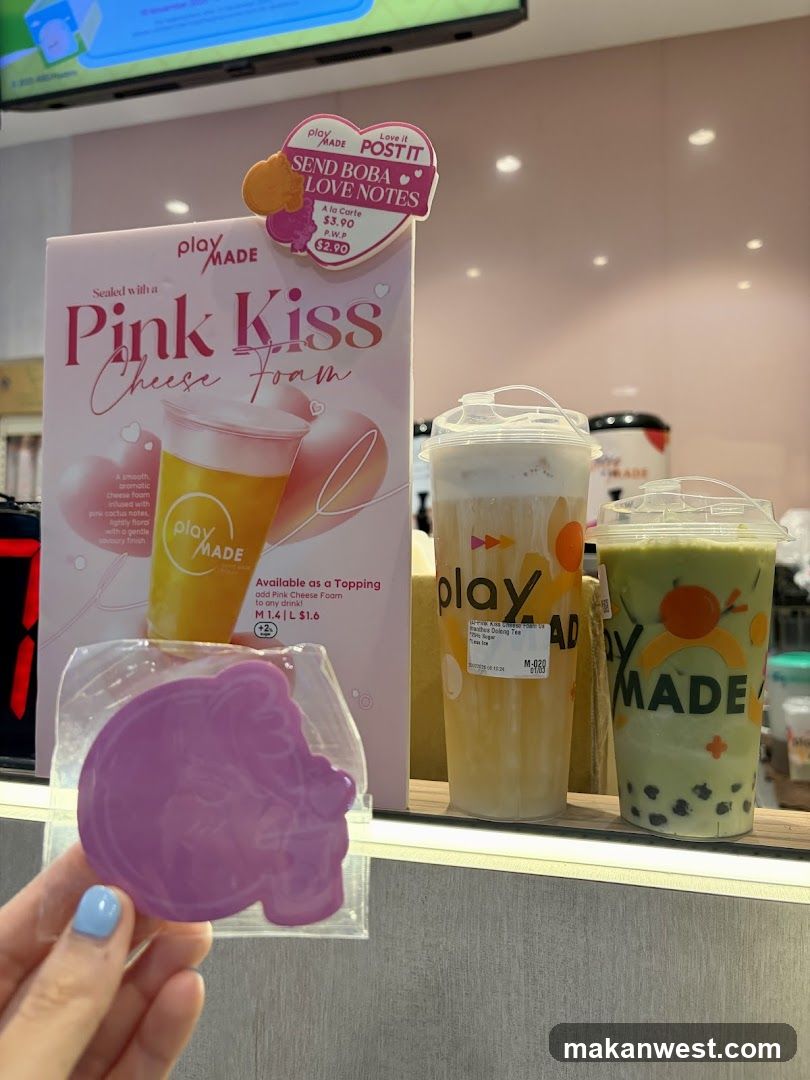 Pink Kiss Cheese Foam Display