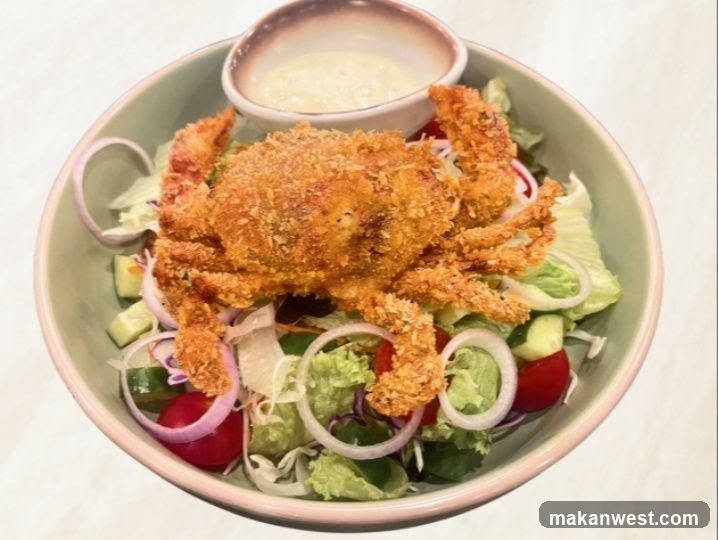 Breaded Crab Salad with Dip