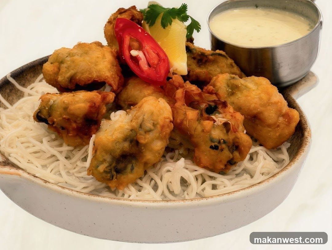 Fried Fish Balls with Rice Noodles and Sauce