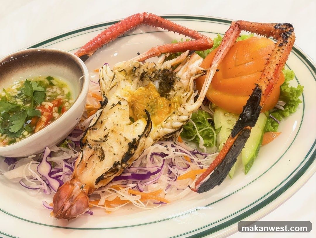 Grilled Lobster with Side Dishes