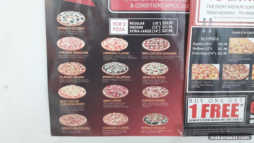 Pizza Menu Board