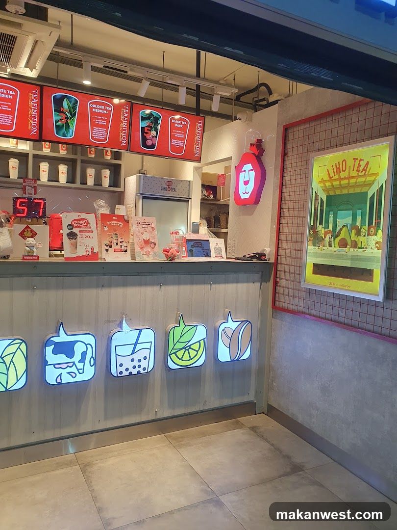 Boba Tea Shop Interior View