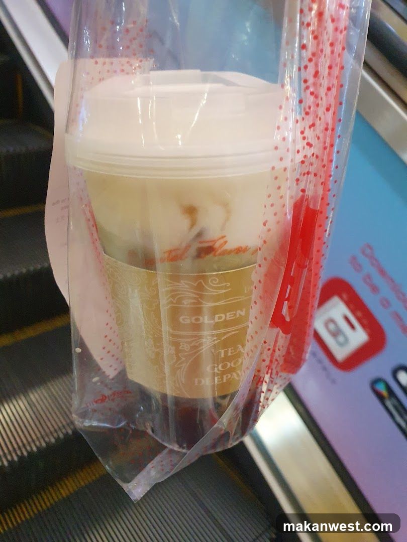 Iced Tea Cup in Plastic Bag