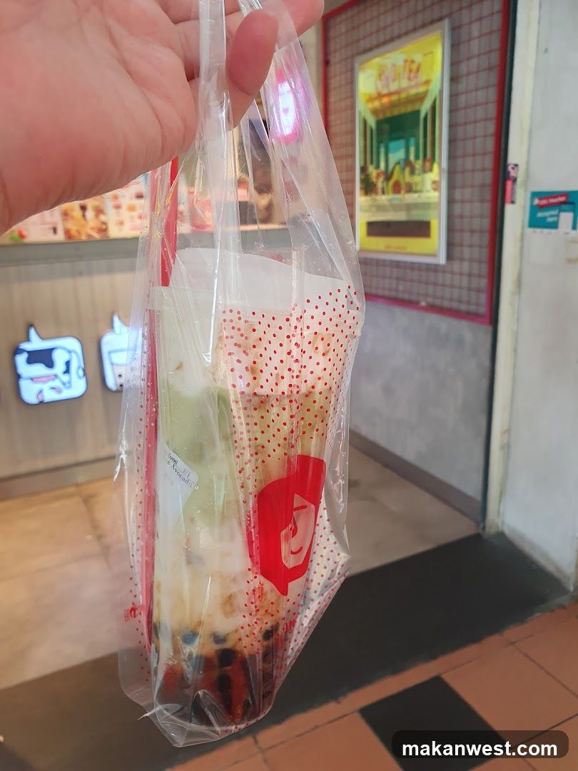 Bubble Tea in Plastic Bag