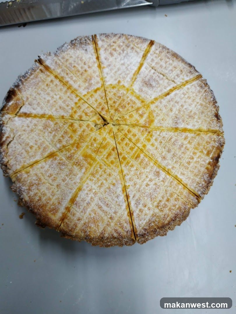 Sliced Cake on Cutting Board