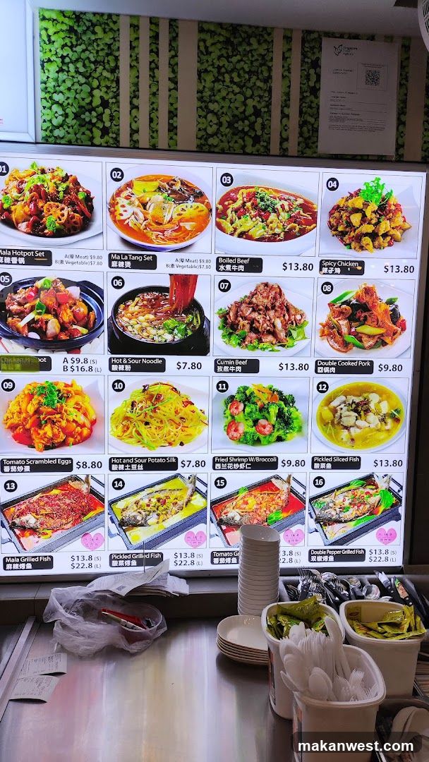 Food Menu Board Display