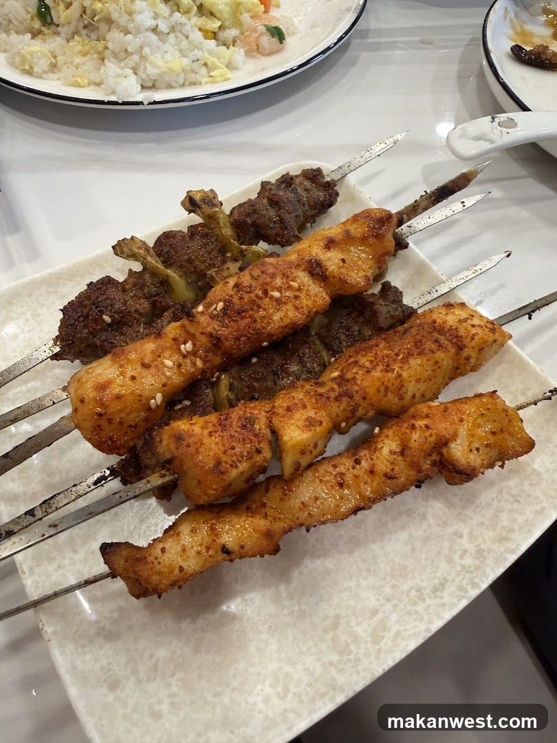 Grilled Skewers and Fried Rice
