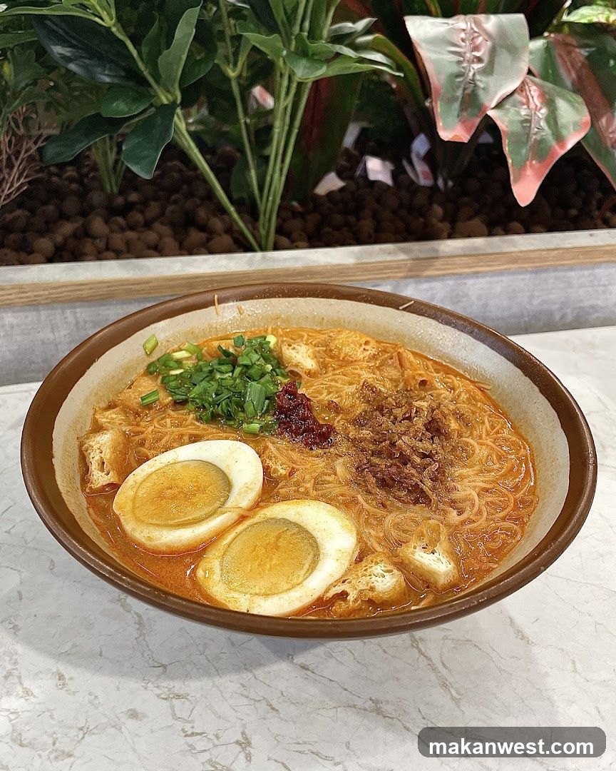 Spicy Noodle Bowl with Boiled Egg and Tofu