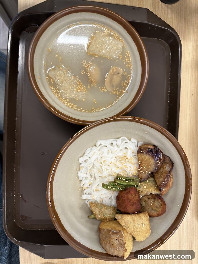 Noodle Bowl with Side Soup