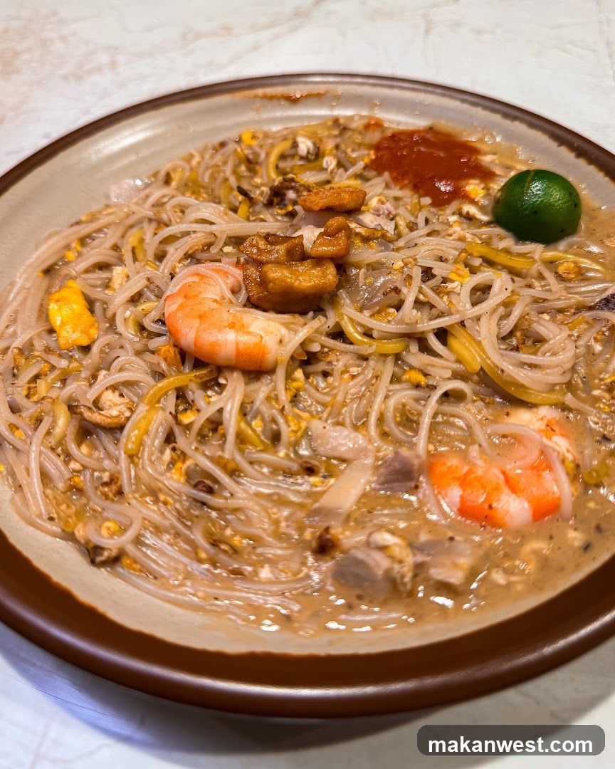 Noodle Dish with Shrimp and Tofu