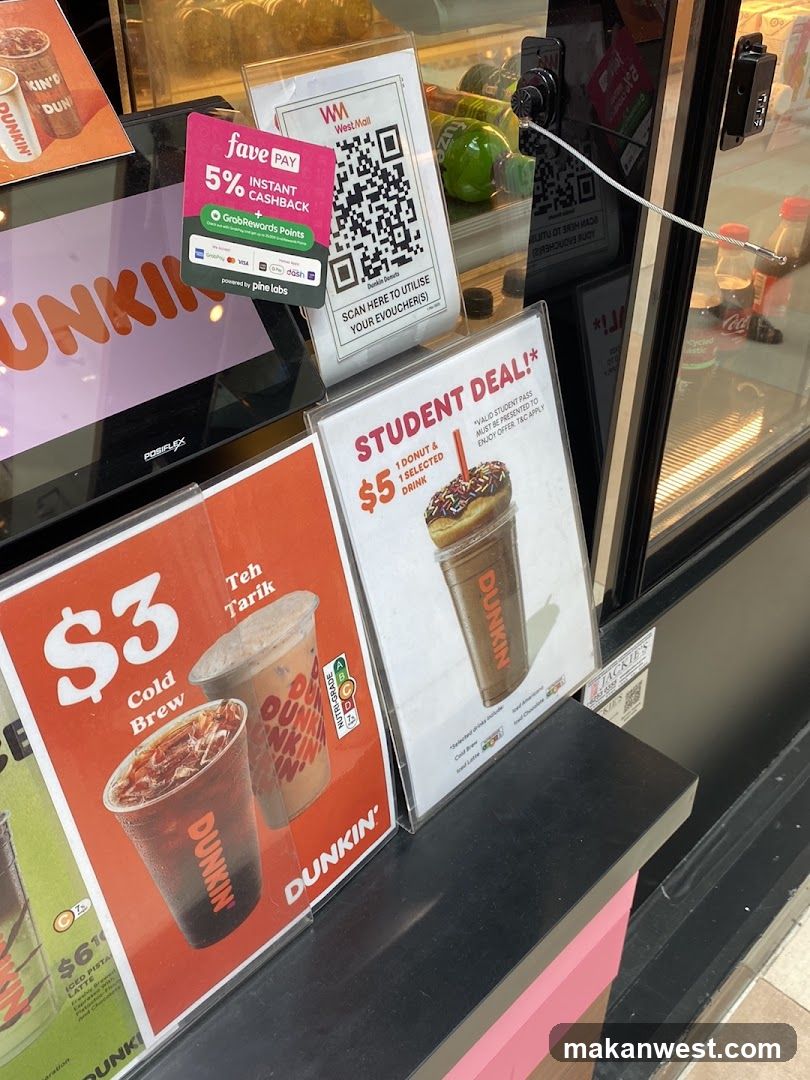 Dunkin' Storefront Display