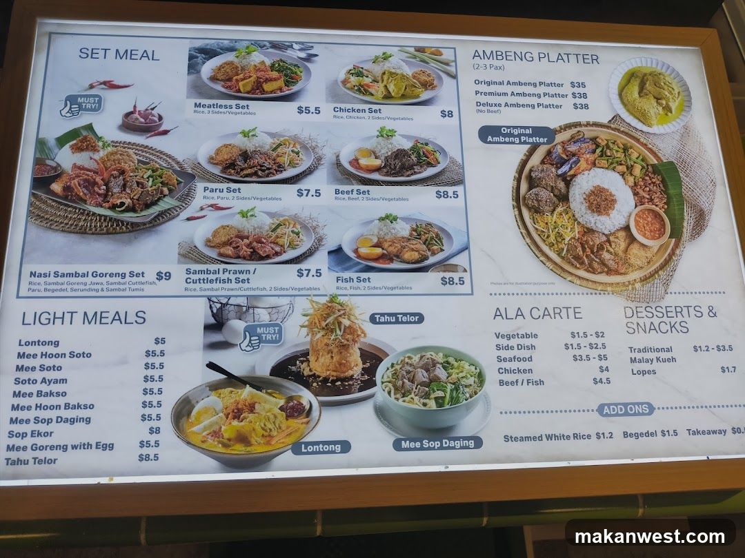 Food Menu Board