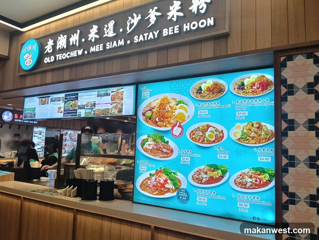 Food Stall Interior with Menu Display
