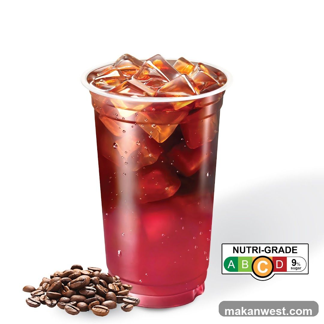 Iced Coffee Drink with Nutri-Grade Label