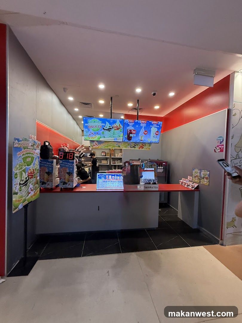 Ice Cream Shop Interior View