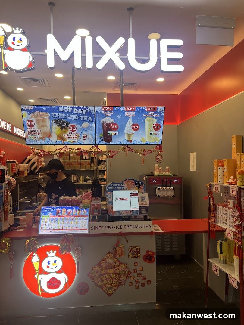 Mixue Ice Cream & Tea Store Interior