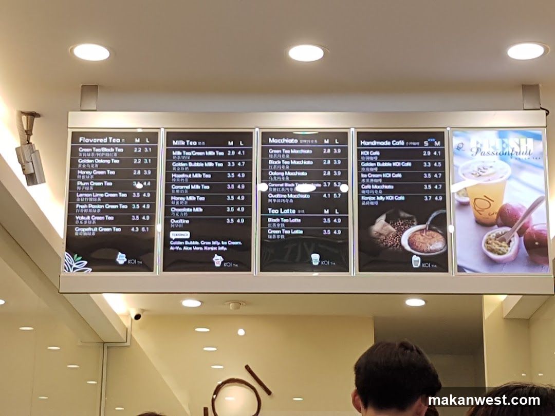 Tea Shop Menu Board